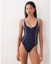 Speedo - Jetstream Texture Bound Scoop Swimsuit - Lyst