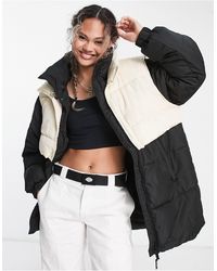 Sixth June - Oversized Longline Puffer Jacket With Contrast Removable Gilet - Lyst