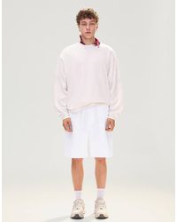 Bershka - Basic Bermudashort Van Fleece - Lyst