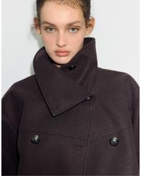 Stradivarius - – hochgeschlossene, weiche jacke - Lyst