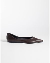 SEQWL - Scar Pointed Ballet Flats - Lyst