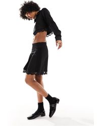 adidas Originals - Dark Varsity Lace Pleated Skirt - Lyst