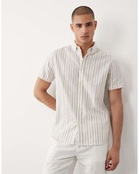 Threadbare - Linen Mix Short Sleeve Shirt - Lyst