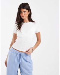 Hollister - Ribbed Baby Tee - Lyst