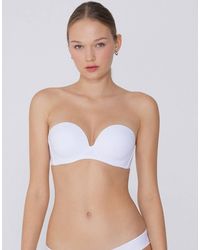 Tezenis - Padded Low-Cut Bandeau Bra - Lyst