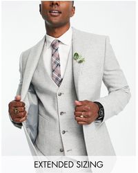 ASOS - Wedding Super Skinny Wool Mix Twill Suit Jacket - Lyst