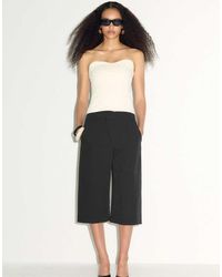 Stradivarius - Wide-Leg Cross-Waist Bermuda Shorts - Lyst