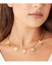 Orelia - Ketting Met Gesmolten Statement Bedels - Lyst