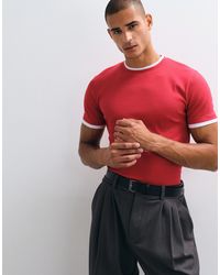 ASOS - Slim Fit T-shirt With Double Layer - Lyst