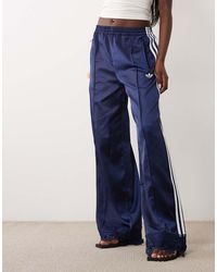 adidas Originals - Satin Firebird Track Pants With Lace Hem - Lyst