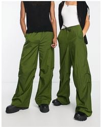 Collusion - Unisex Parachute Cargo Trousers With Ruching - Lyst