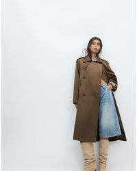Stradivarius - Long Basic Trench Coat - Lyst