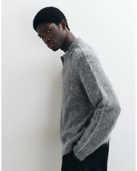 ASOS - Pull oversize en maille mohair à encolure fendue - Lyst