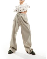 SELECTED - Femme High Waist Wide Fit Pants - Lyst