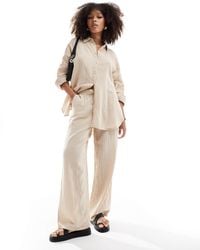 ONLY - Cheesecloth Wide Leg Trouser Co-Ord - Lyst
