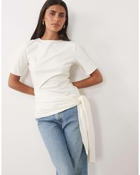 ASOS - Supersoft Wrap Tie Top - Lyst