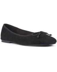 SEQWL - Ballet Flats Round Toe Pumps With Delicate Bow Detail - Lyst