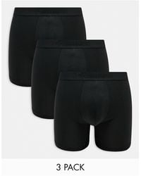 Calvin Klein - – ck black – 3er-pack eng geschnittene boxershorts - Lyst