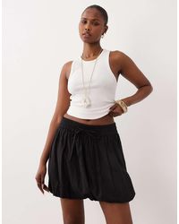 ASOS - Linen Blend Bubble Mini Skirt - Lyst
