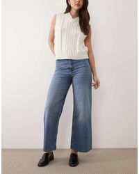 Mango - Wide Leg Jeans - Lyst