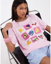 Pieces - Oversized Fruit Graphic T-shirt - Lyst