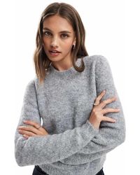 Vero Moda - Soft Fluffy Knit O-neck Jumper - Lyst