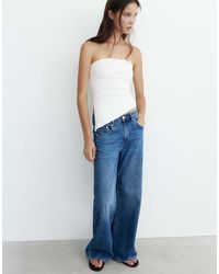 Pull&Bear - Asymmetric Bandeau Top - Lyst