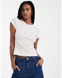Levi's - Dry Goods Pointelle Baby Tee - Lyst