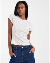 Levi's - Dry Goods Pointelle Baby Tee - Lyst