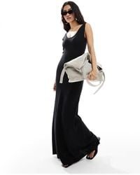 4th & Reckless - Knitted Pointelle Scoop Neck Maxi Dress - Lyst