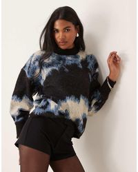 Jdy - Gebreide Trui Met Abstracte Print - Lyst