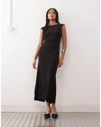 Noisy May - Ruche Detail Less Maxi Dress - Lyst