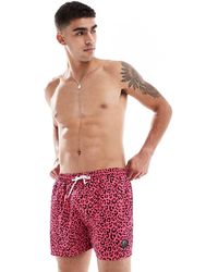 OOSC - Leopard Swim Shorts - Lyst