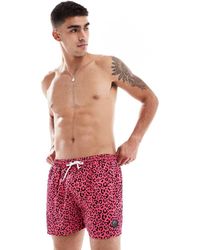 OOSC - Leopard Swim Shorts - Lyst