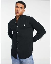 Camisa negra Polo Ralph Lauren de hombre de color Negro | Lyst