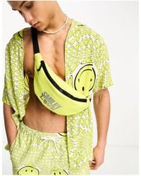ASOS - Smiley Collab Bumbag With Foil Love Slogan - Lyst