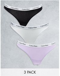 Calvin Klein - 3-pack High Waist Thong - Lyst