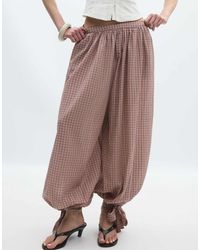 Stradivarius - Volume Check Trousers - Lyst