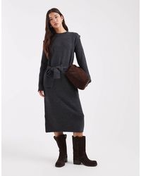 Object - – midi-strickkleid - Lyst