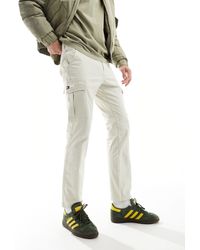 Tommy Hilfiger - Pantalones blanco hueso cargo ligeros austin - Lyst