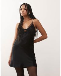 Reclaimed (vintage) - – minikleid aus satin - Lyst