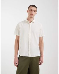 Blend - Cotton-rich Textured Lightweight Regular Fit Shirt - Lyst