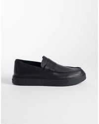 Calvin Klein - – klobige loafer aus leder - Lyst