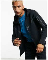 Nike Черный Флисовый Худи На Молнии Tech