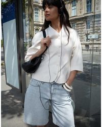 NA-KD - Mid Waist Loose Denim Shorts - Lyst