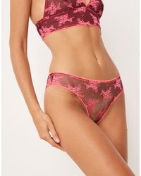 Free People - Talk About It Floral Lace Bikini Briefs - Lyst