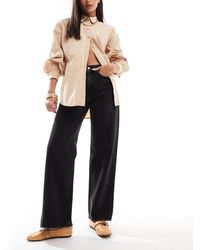 Abercrombie & Fitch - Jeans Extra Larghi Neri - Lyst