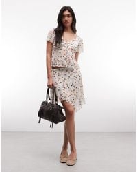 Reclaimed Vintage - Asymmetrical Mini Skirt - Lyst
