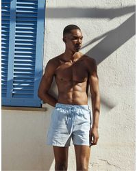 Pull&Bear - – seersucker-badeshorts - Lyst