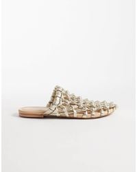 Bronx - Ann-aya Woven Flat Mules - Lyst